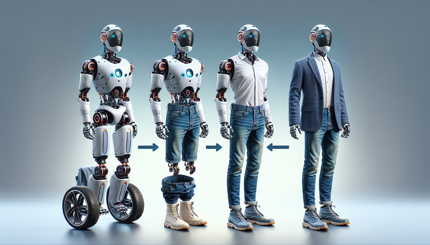 NEO Beta Humanoid Robot Exchanges Wheels for Feet, Now Looks Like a Person in Attire