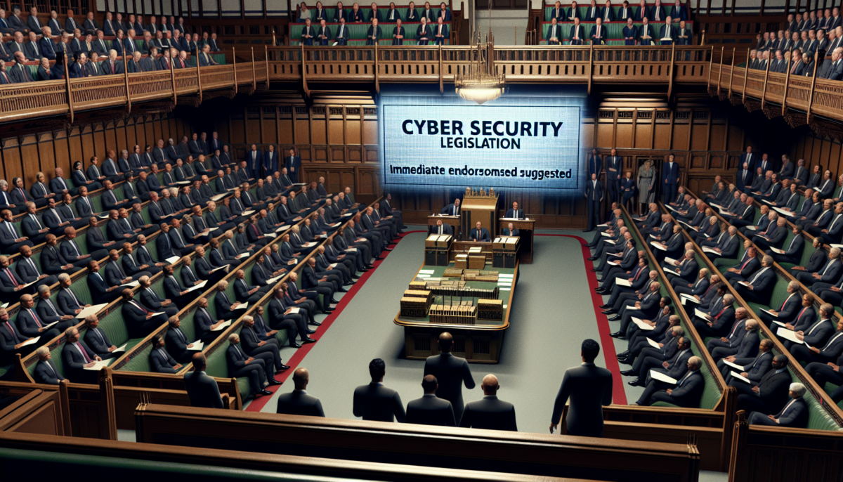 Immediate Endorsement Suggested for Cyber Security Legislation in Parliament