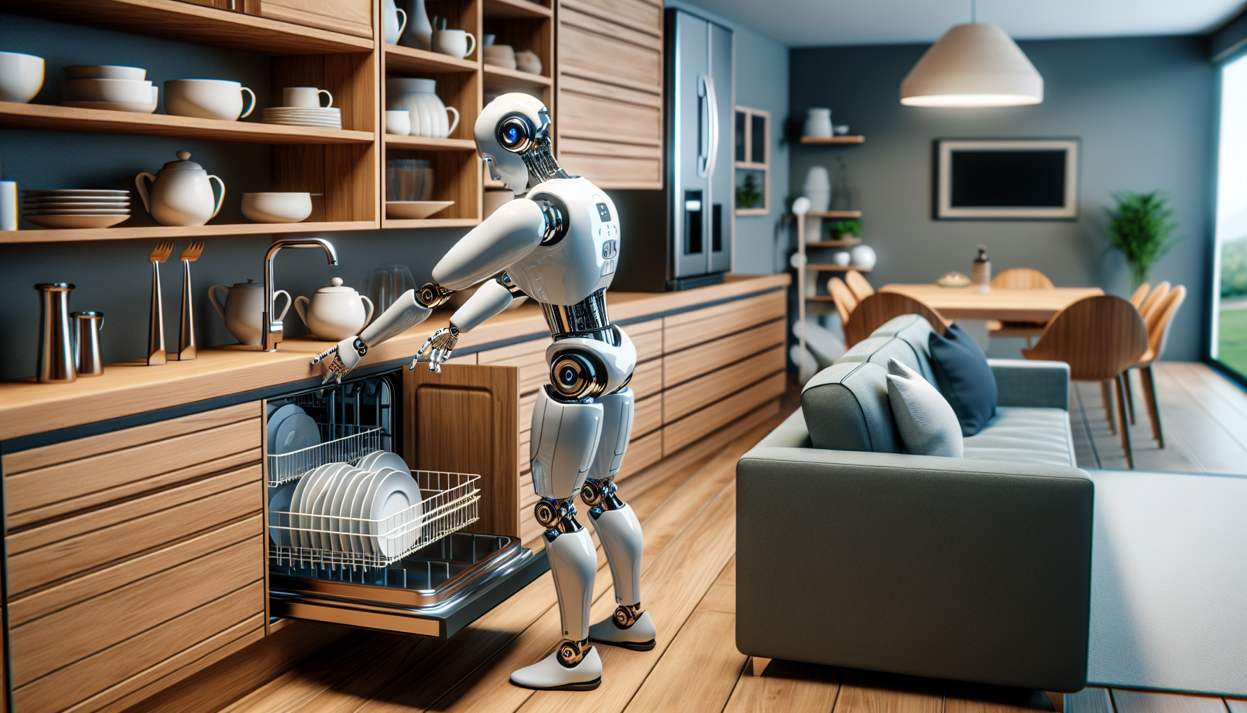 1X’s Humanoid Robot Spotted Organizing: From Emptying the Dishwasher to Fluffing the Couch Cushions