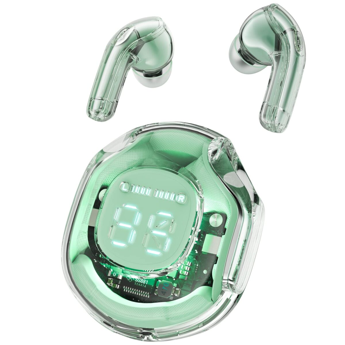 Acefast Crystal Color Wireless Bluetooth Earbuds Noise Canceling T8 (Ice Blue) Review