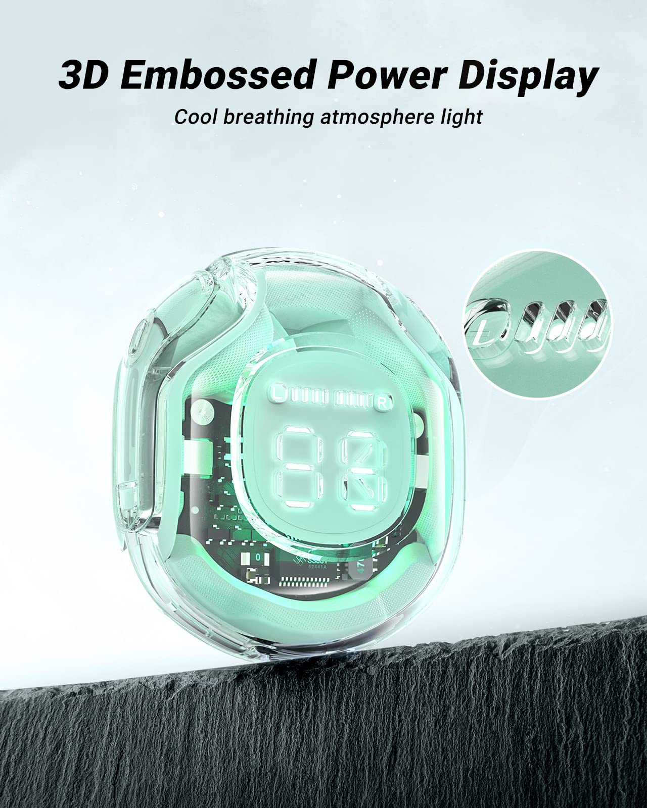 Acefast Crystal Color Wireless Bluetooth Earbuds Noise Canceling T8 (Ice Blue) Review