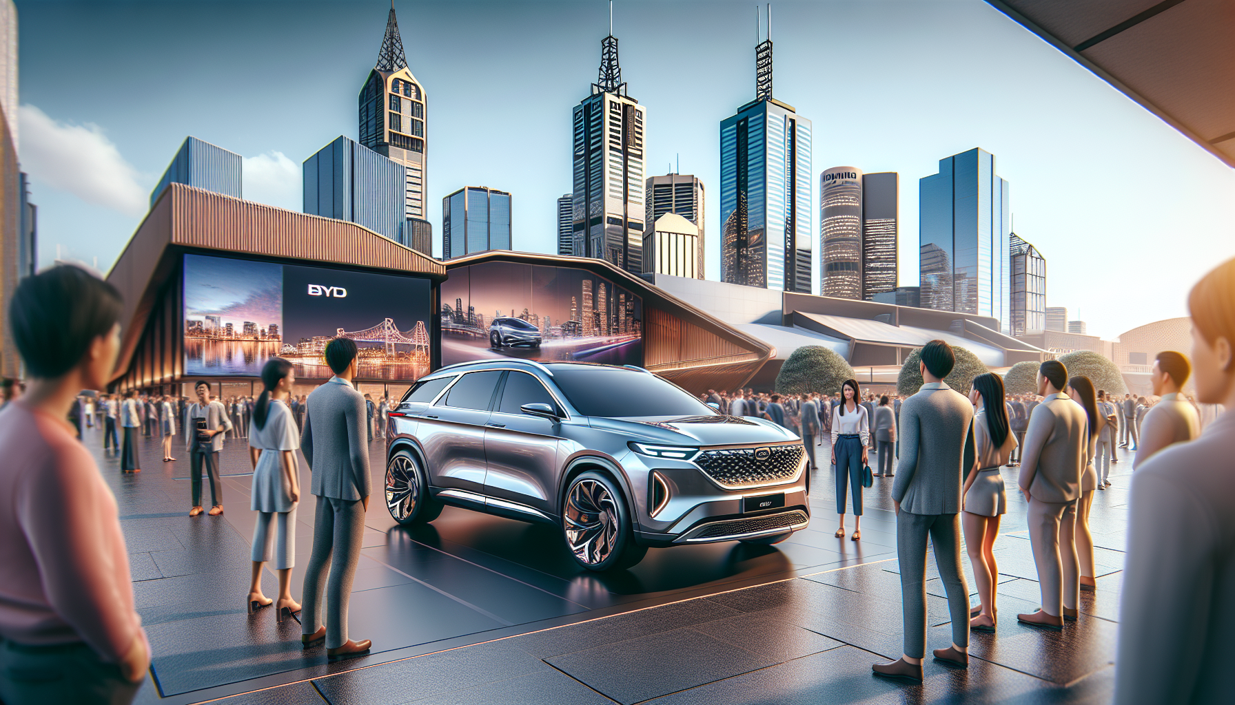 BYD's Sealion 7 Shines at the Melbourne EV Show, Standing Out as a Robust Contender in the Mid-Sized SUV Segment
