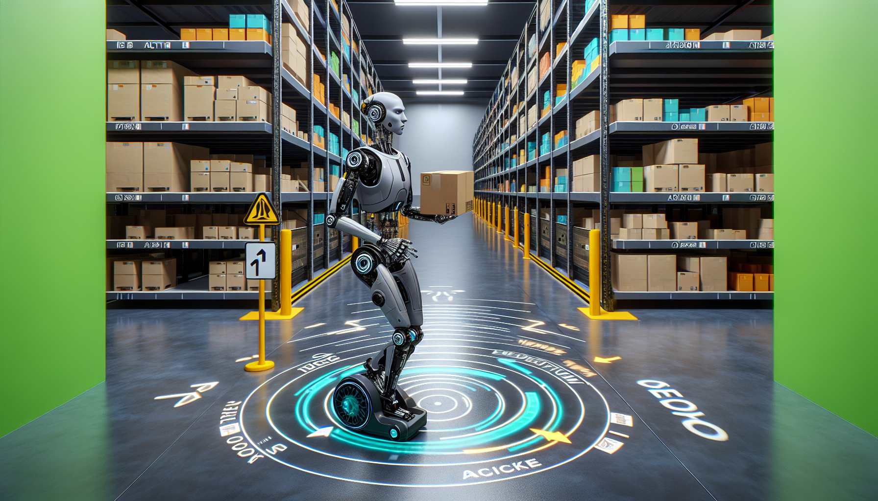 Humanoid Robot depicted in Figure Achieves Notable Acceleration Enhancement for Warehouse Activities