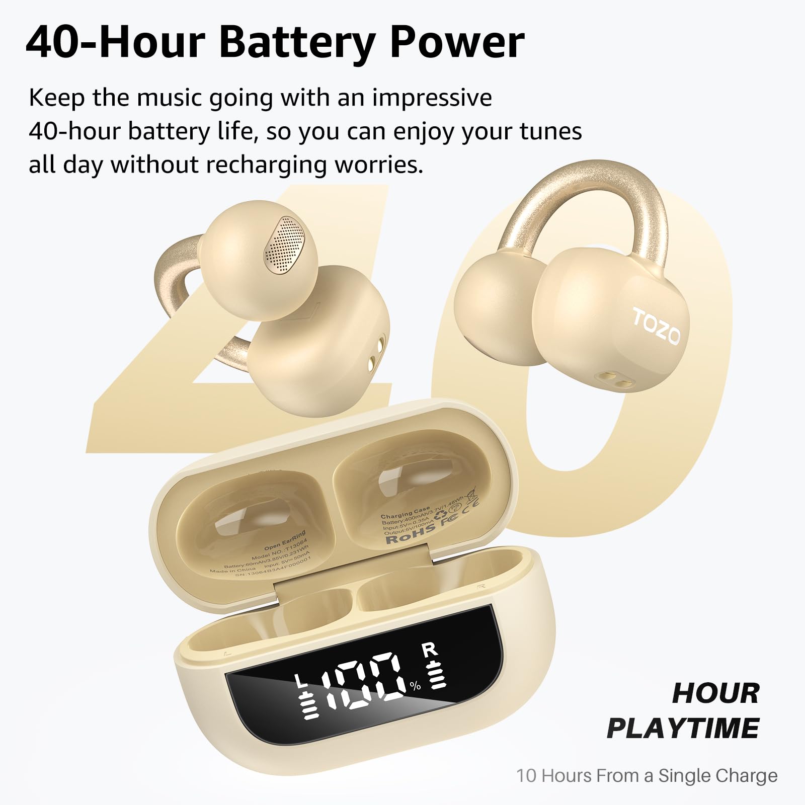 TOZO New OpenEarRing True Open Ear Headphones Review