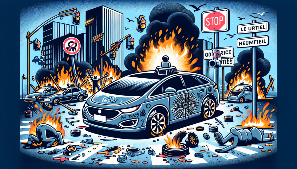 Waymo Vehicles Attacked: Vandalized and Set Ablaze in LA Demonstrations