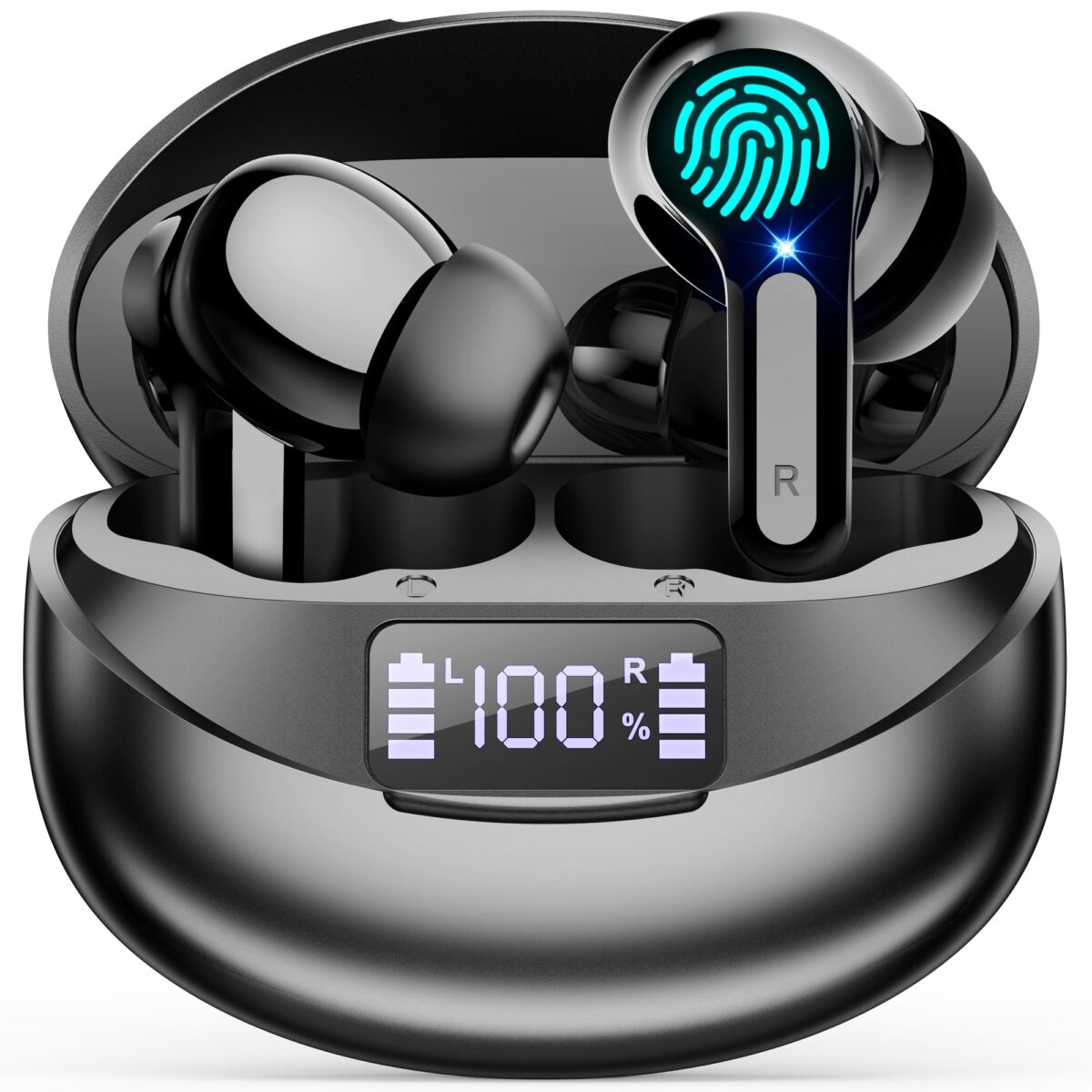 Bluetooth Headphones Wireless in-Ear - Bluetooth 5.3 Hi-Fi Stereo Deep Bass Wireless Headphones Noise Cancelling CVC Wireless Earbuds 35 Hours Playtime 13 mm Driver Earphones Waterproof USB C Review