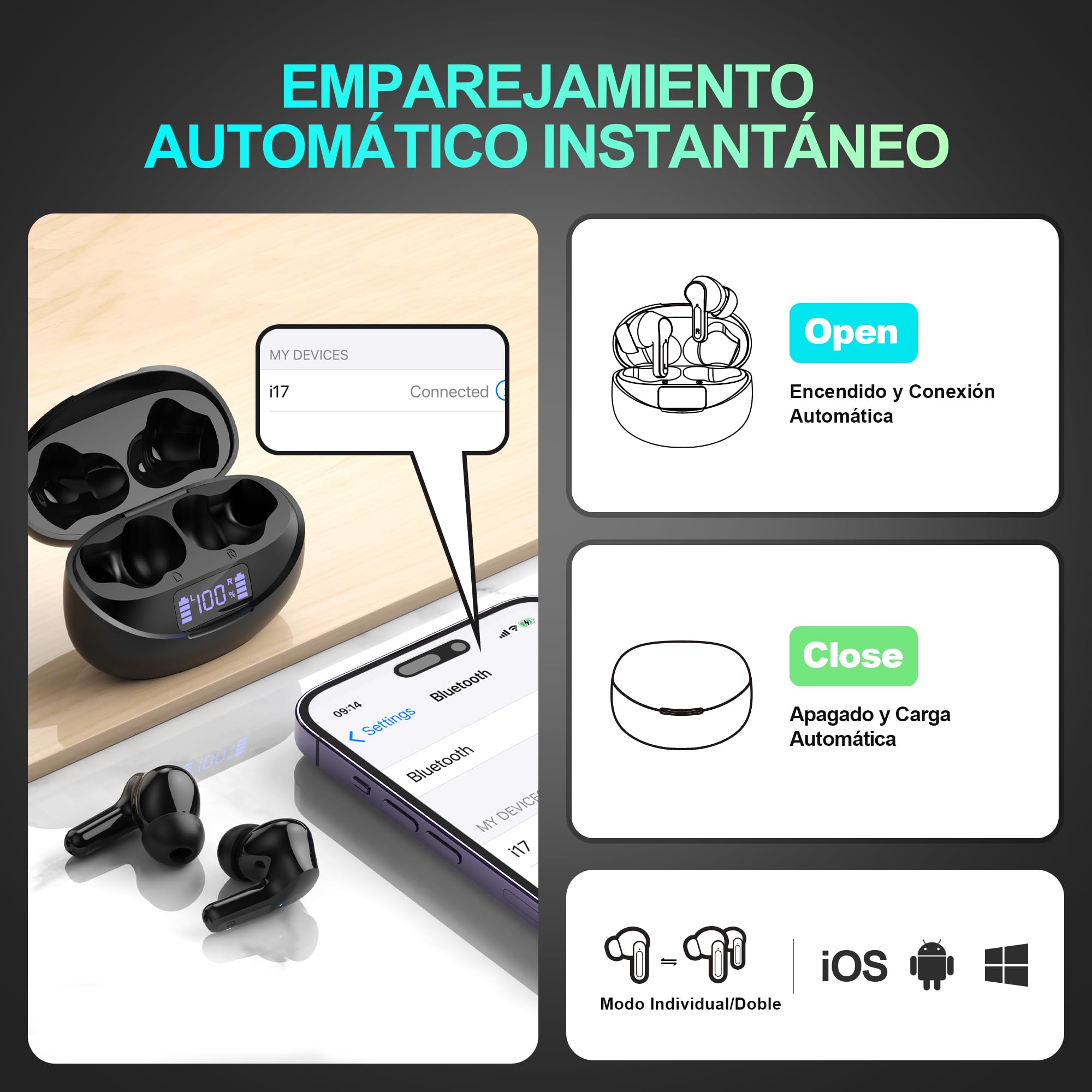 Bluetooth Headphones Wireless in-Ear - Bluetooth 5.3 Hi-Fi Stereo Deep Bass Wireless Headphones Noise Cancelling CVC Wireless Earbuds 35 Hours Playtime 13 mm Driver Earphones Waterproof USB C Review