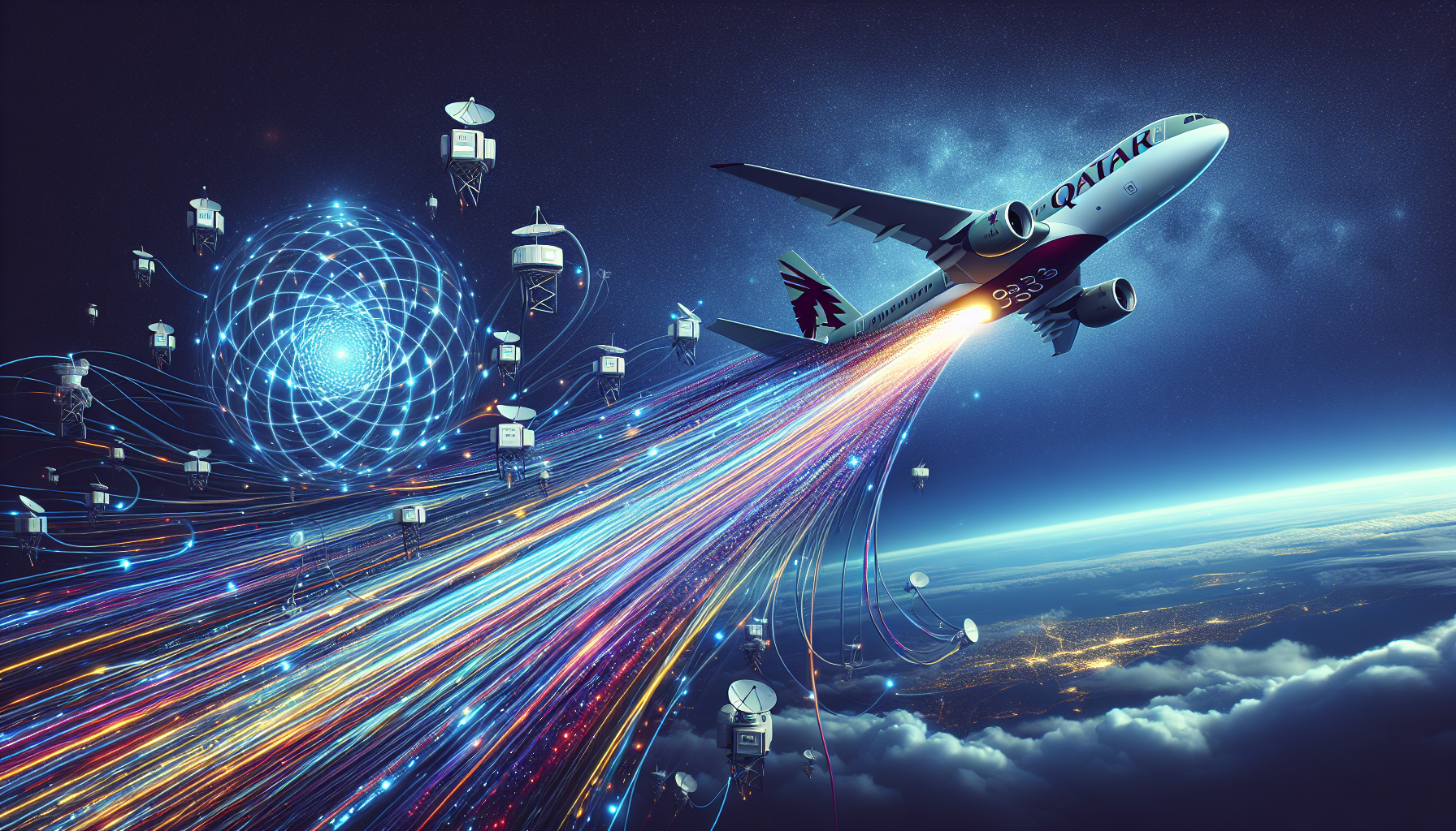Qatar Airways Elevates with Starlink: In-Flight Connectivity Boosted to 500 Mbps per Aircraft