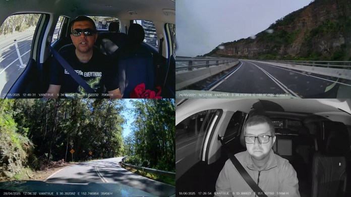 Vantrue N2X Dashcam with suction mount designed for rideshare and fleet drivers
