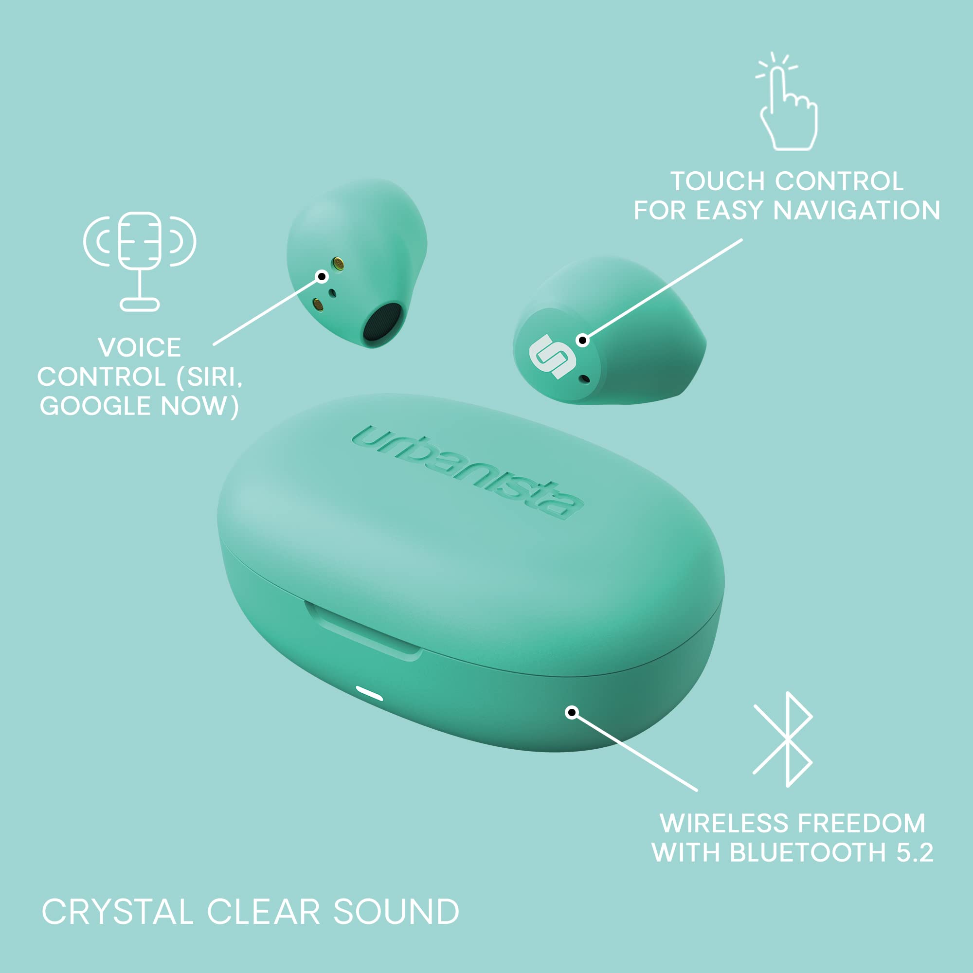Urbanista Lisbon True Wireless in-Ear Headphone, Mint Green Review