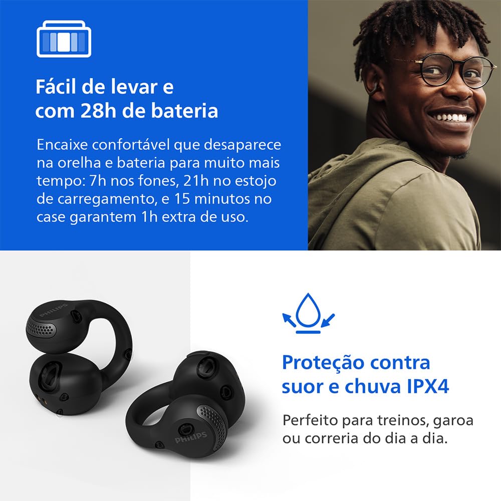 Philips TAQ2000BK True Wireless Multipoint Bluetooth Earphones with Ear Cuff Review