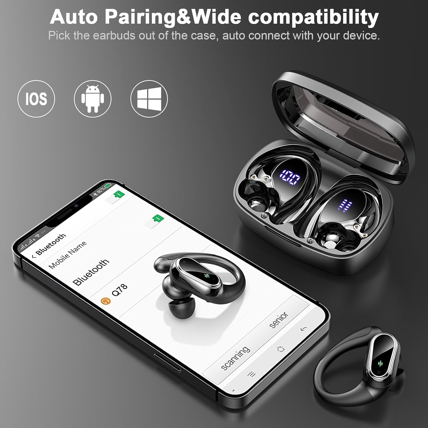 Poounur Wireless Earbuds Bluetooth 5.3 Headphones Review