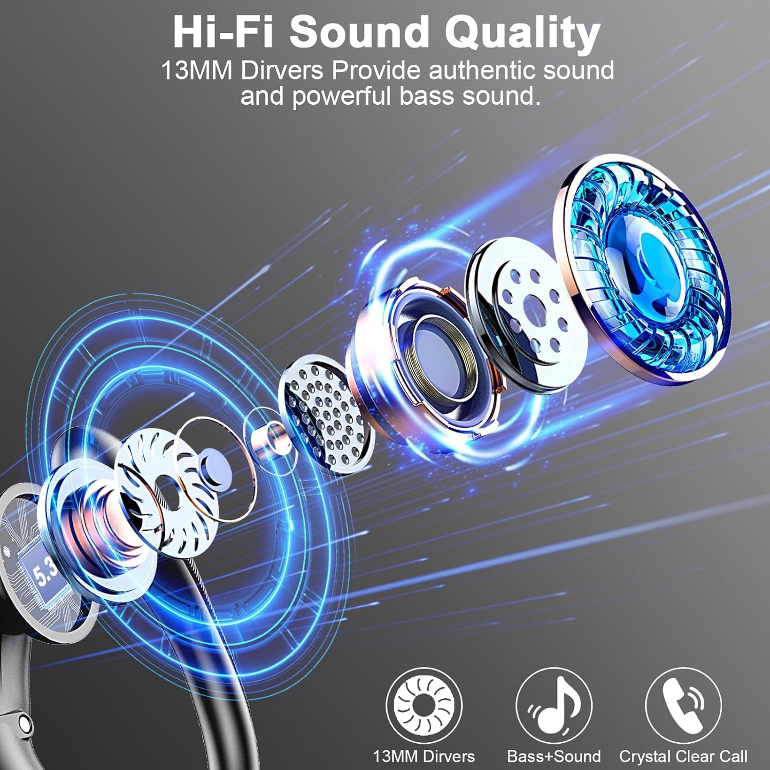 Poounur Wireless Earbuds Bluetooth 5.3 Headphones Review