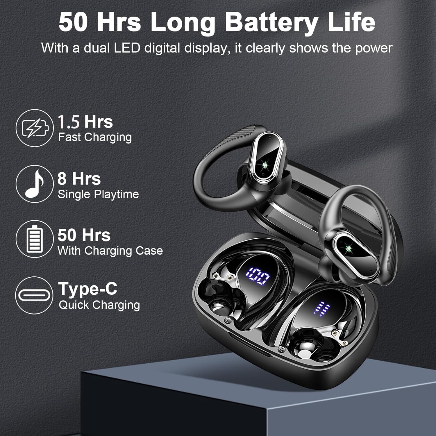 Poounur Wireless Earbuds Bluetooth 5.3 Headphones Review