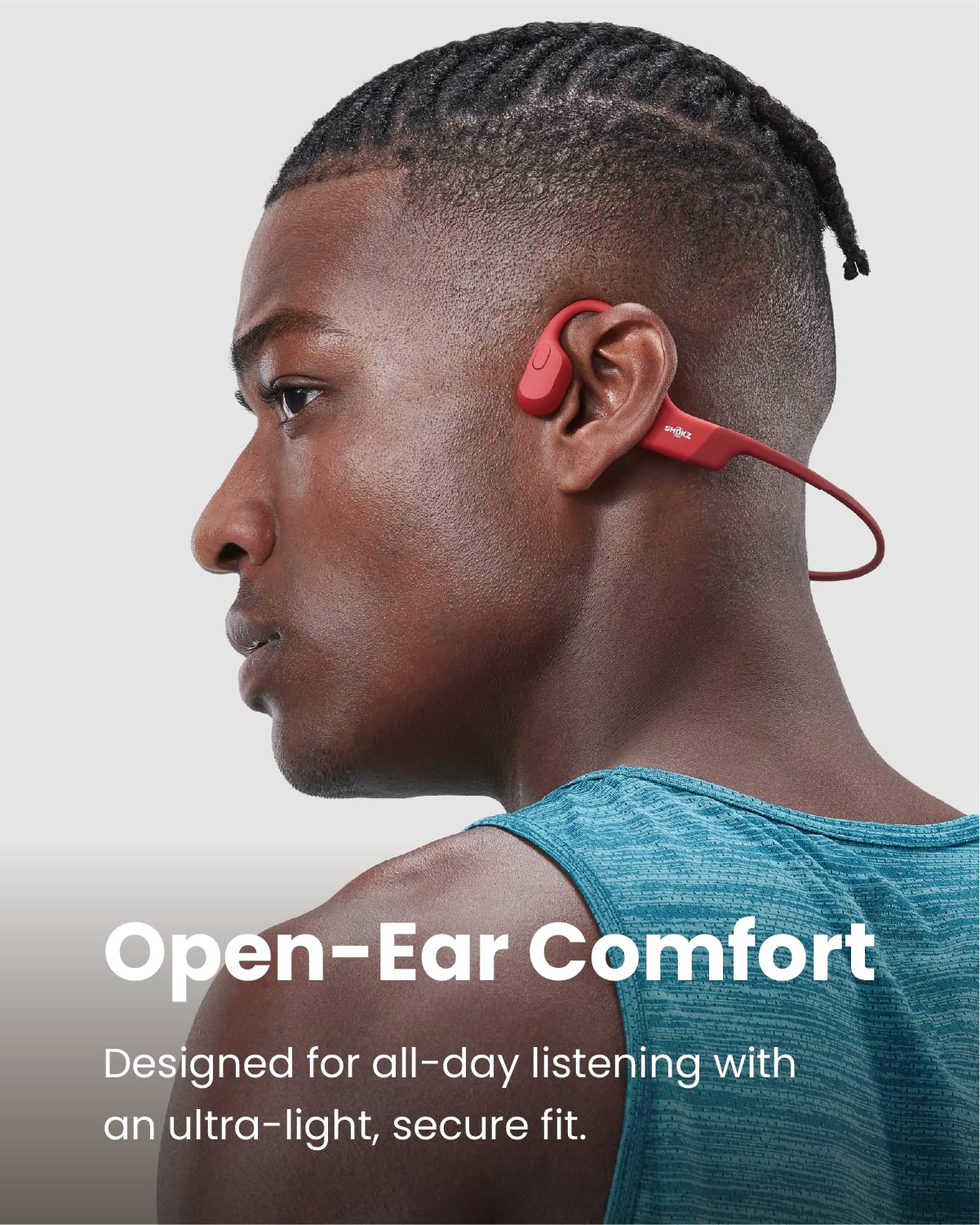 Shokz Openrun Wireless Open-Ear Headset, Blue Review