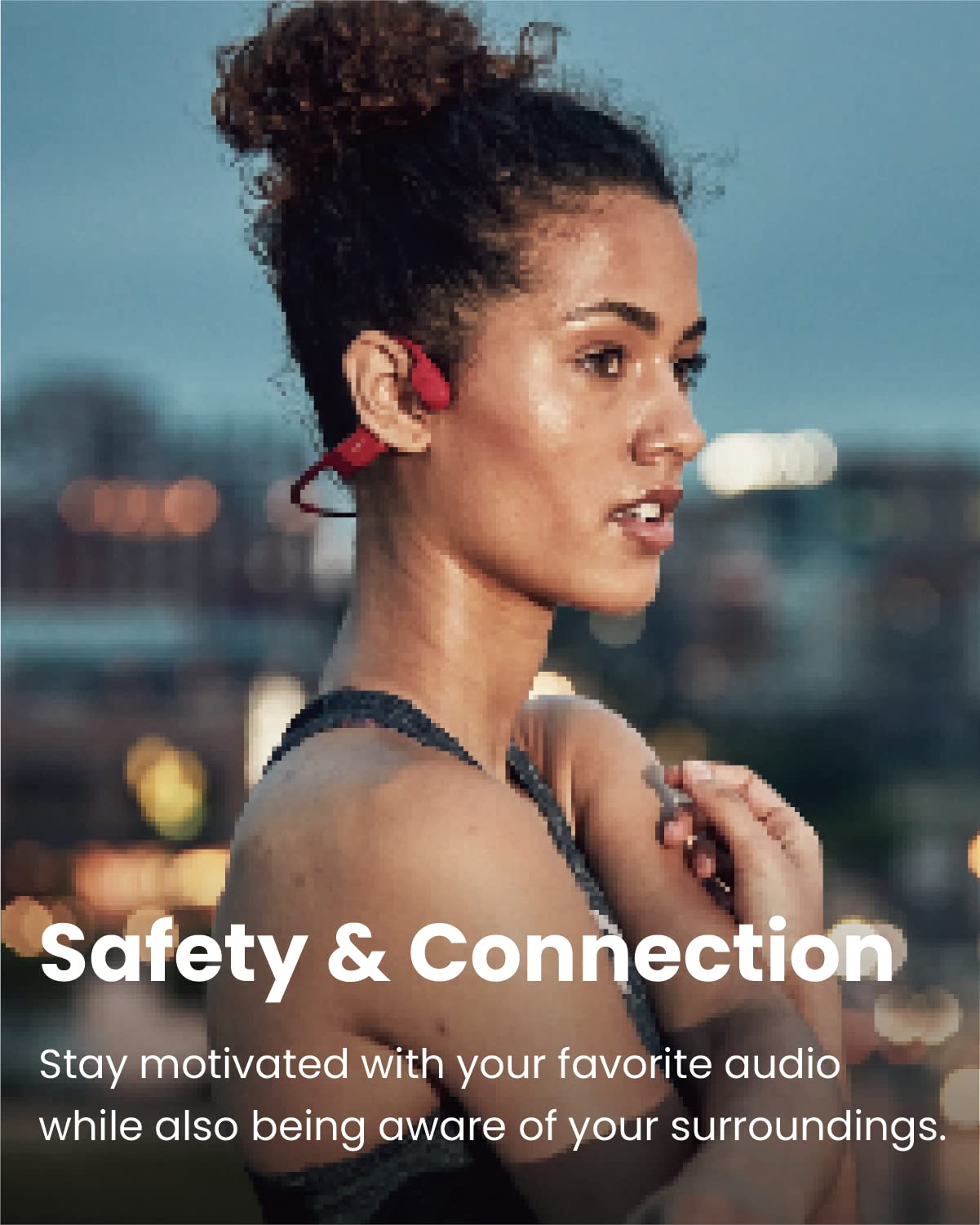 Shokz Openrun Wireless Open-Ear Headset, Blue Review