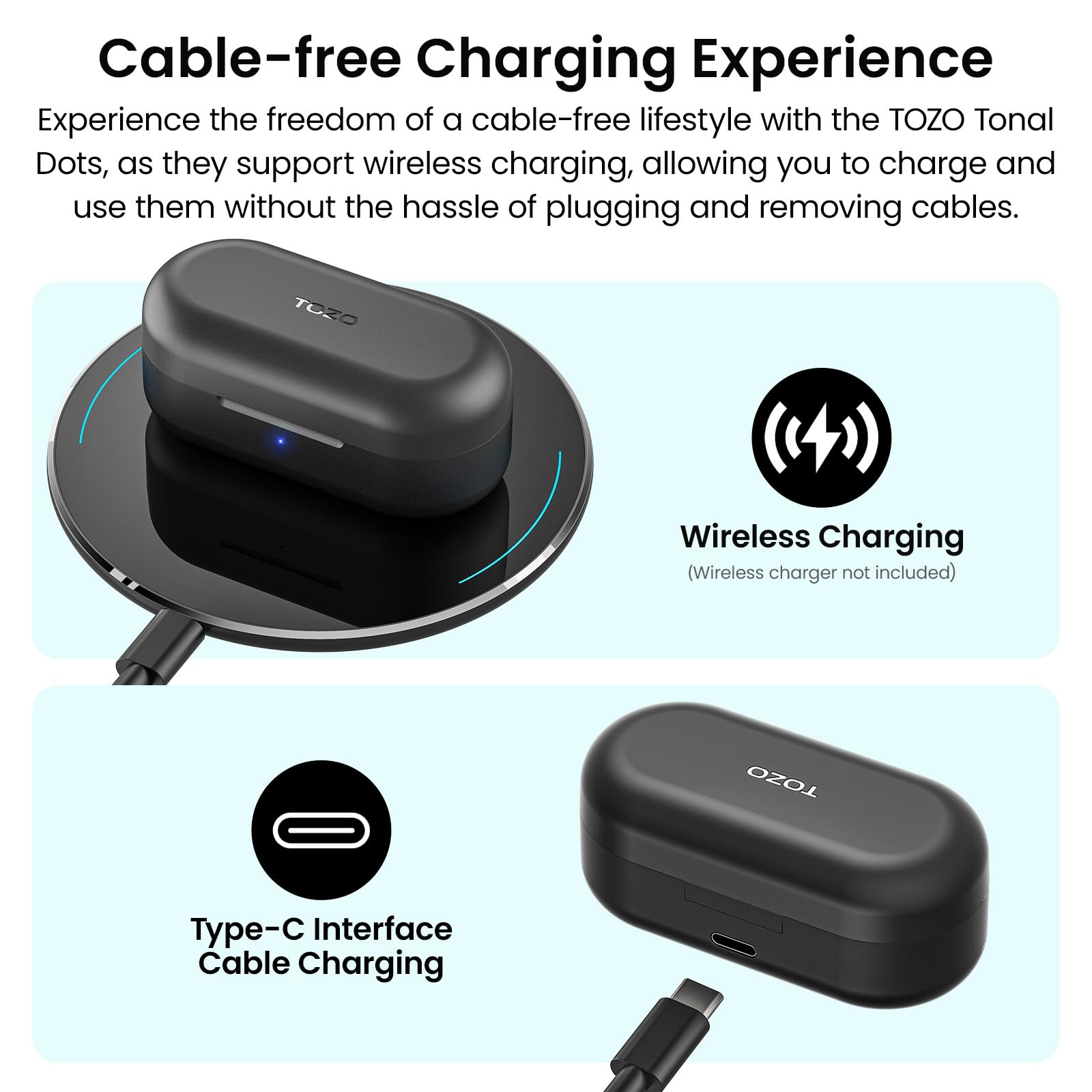 TOZO Wireless Earbuds Bluetooth 5.3 Headphones Review