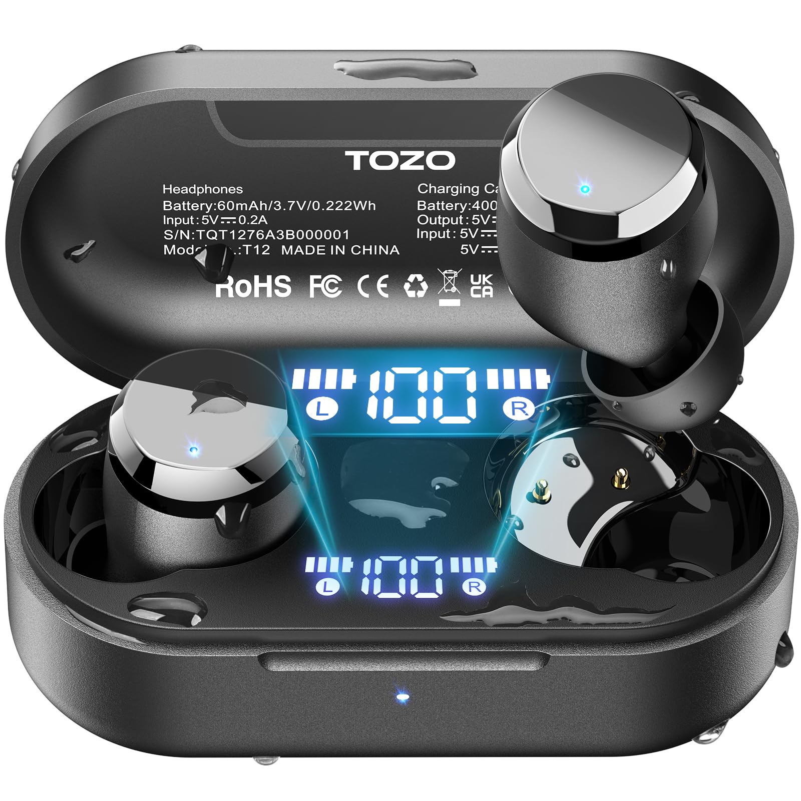 TOZO Wireless Earbuds Bluetooth 5.3 Headphones Review