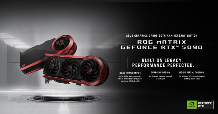 ASUS Marks Three Decades of GPU Dominance with the Amazing ROG Matrix GeForce RTX 5090