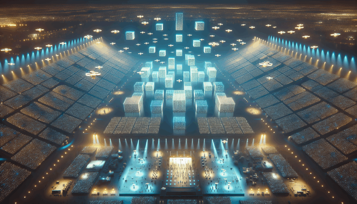 Red Bull Converts 2,000 Drones into an Onstage Tetris Extravaganza for World Finals