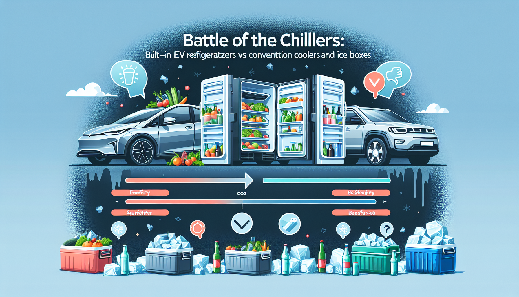 Battle of the Chillers: Built-In EV Refrigerators vs Conventional Vehicle Coolers and Iceboxes – Who Takes the Crown?
