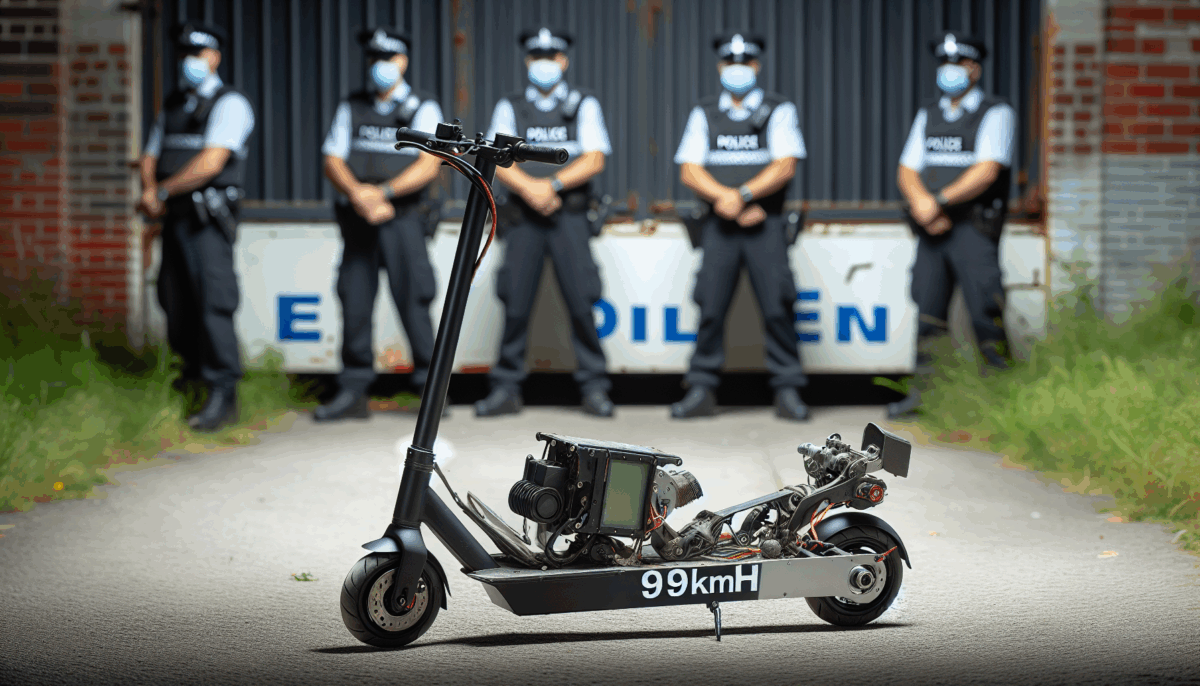 Illegal eScooter Confiscated with Astonishing 99km/h Speed Potential