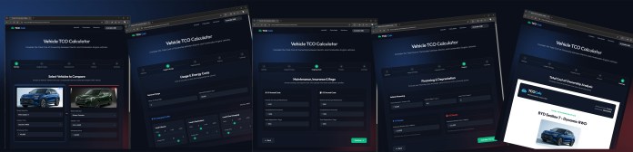 TCO Calculator for EVs and ICE Vehicles
