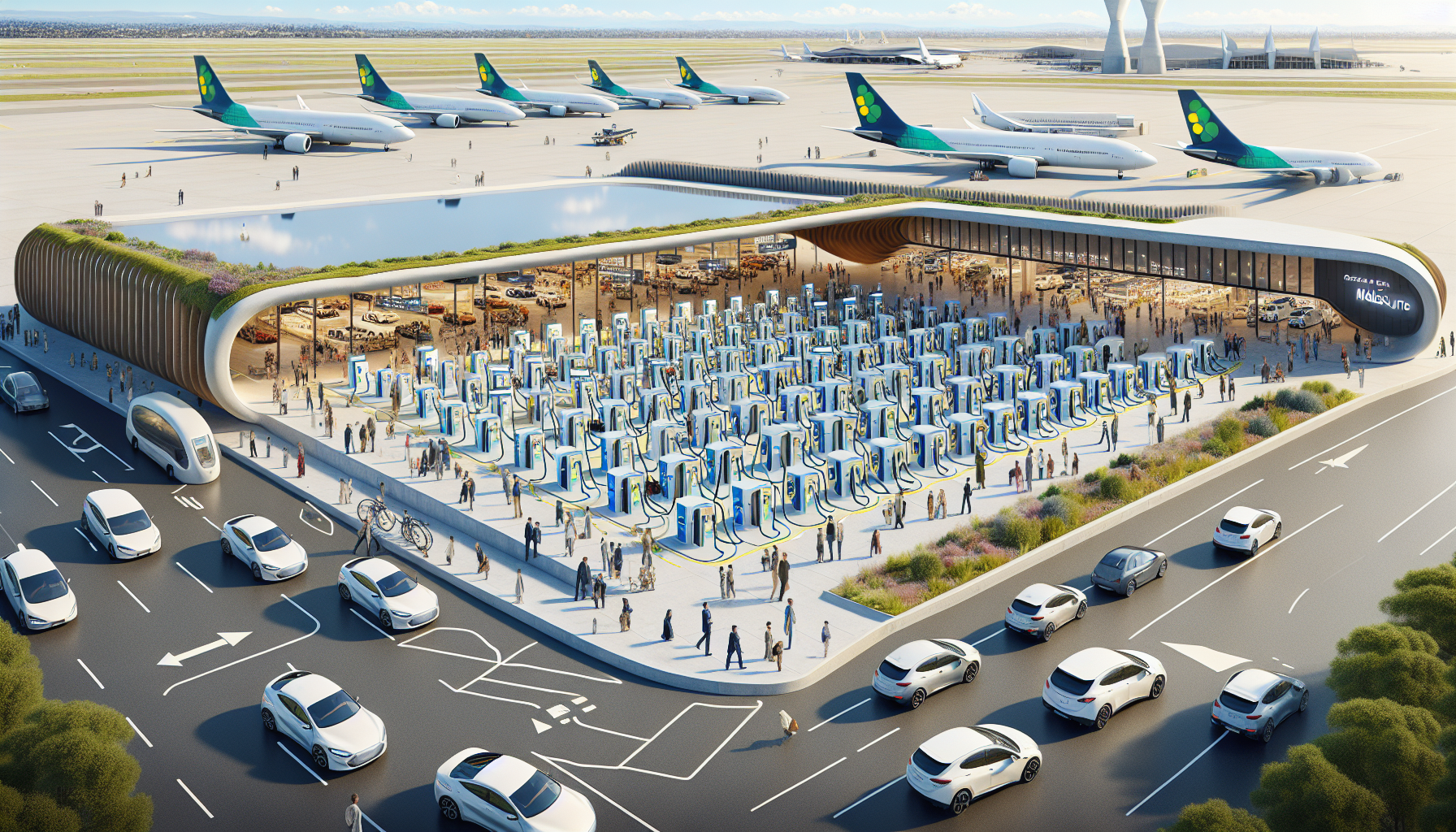 Substantial EV Charging Facility Initiates Development at Melbourne Airport in Partnership with bp Pulse