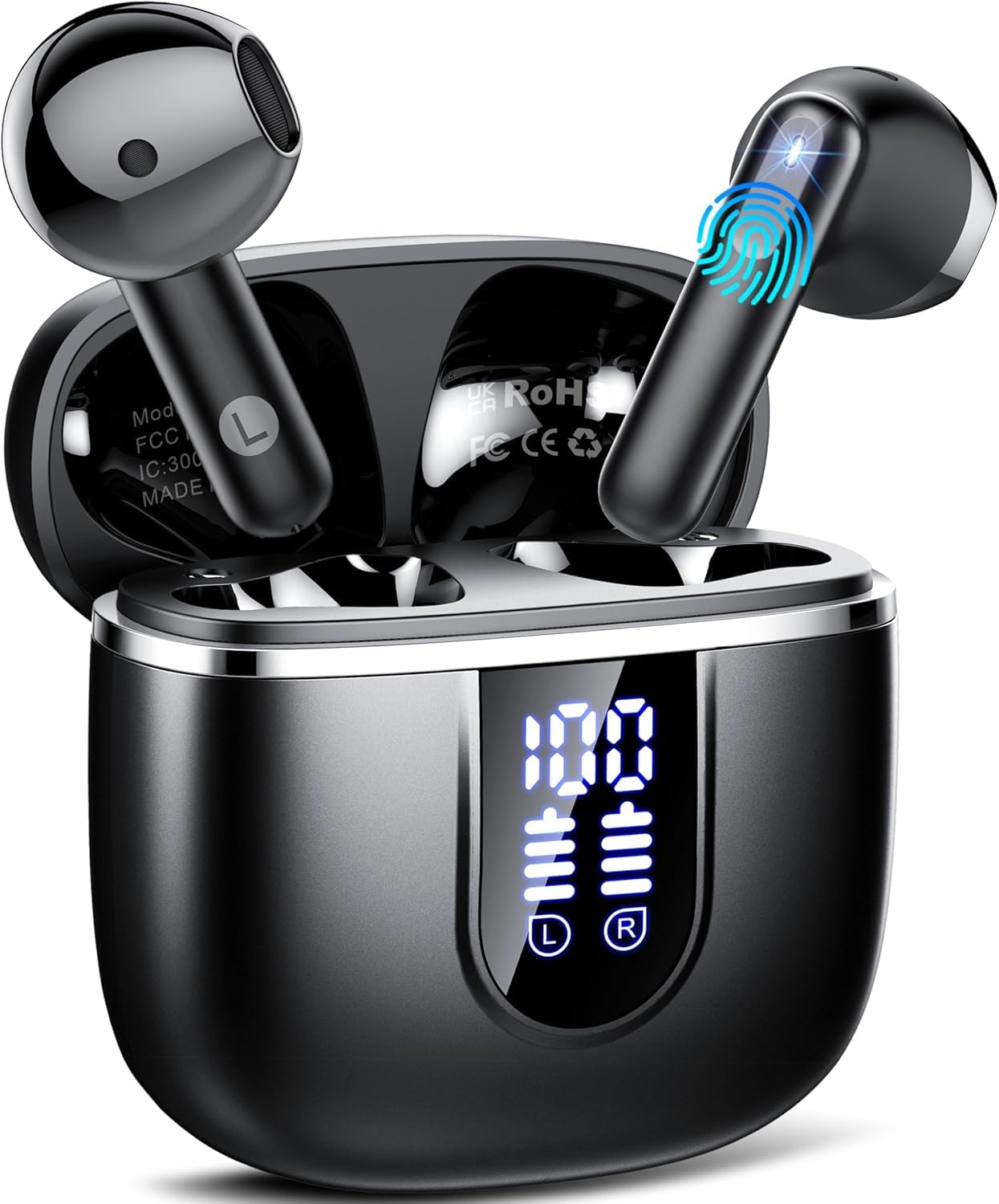 Wireless Earbuds, Bluetooth 5.4 Earphones in Ear 3D Stereo, 
