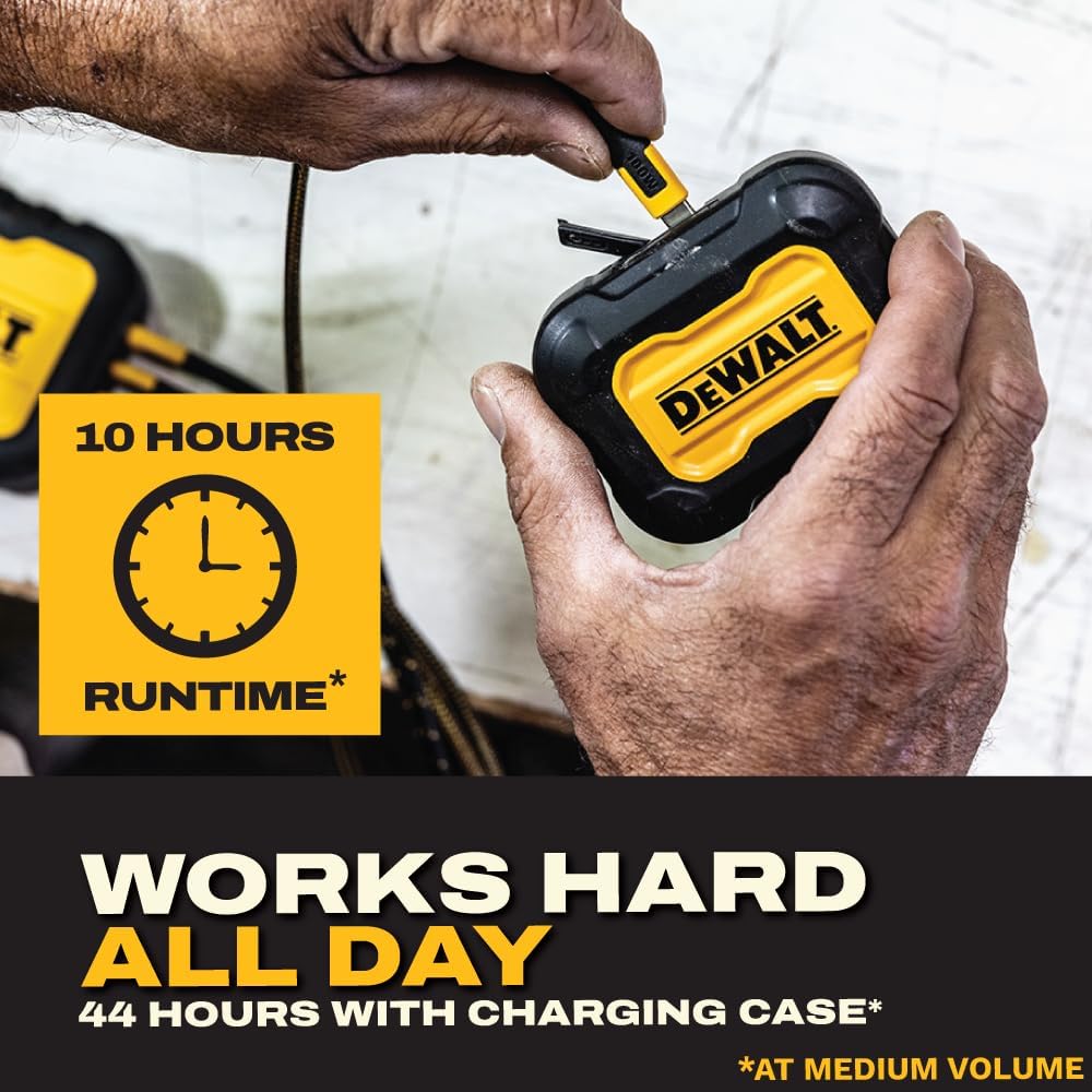 DEWALT Bluetooth 5.3 Wireless Earbuds Review