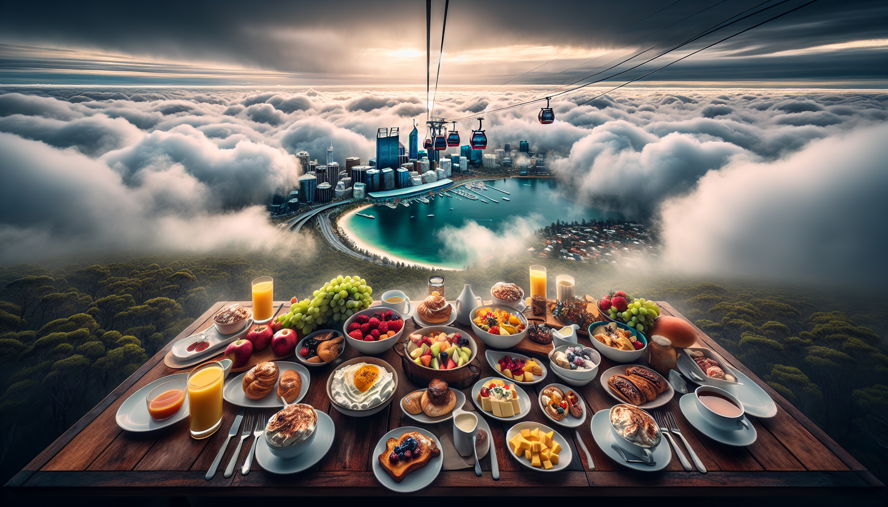 In Images: Breakfast Summit Shrouded in Clouds Sparks Perth