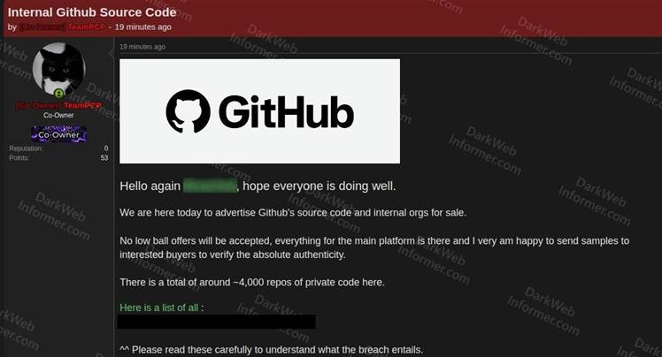 GitHub Hacked in Suspected Assault by TeamPCP