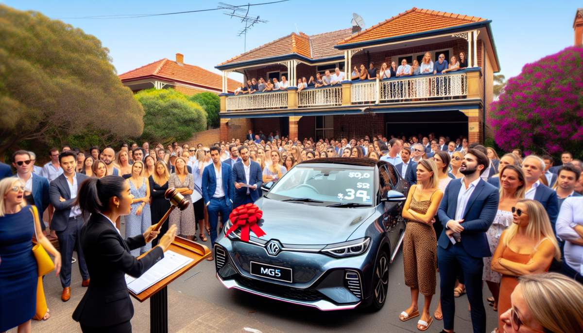 Sydney Auction Provides Homebuyers with a Complimentary MG4 EV Upon Purchase