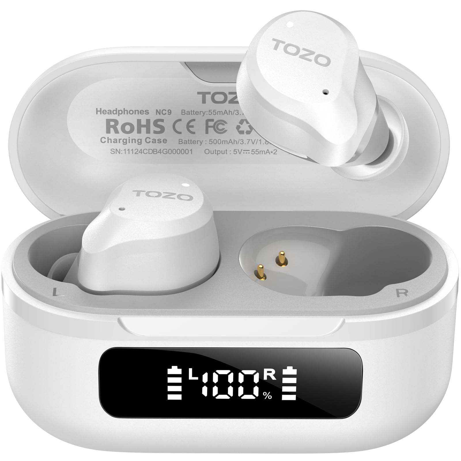 TOZO NC9 Wireless Earbuds White Review