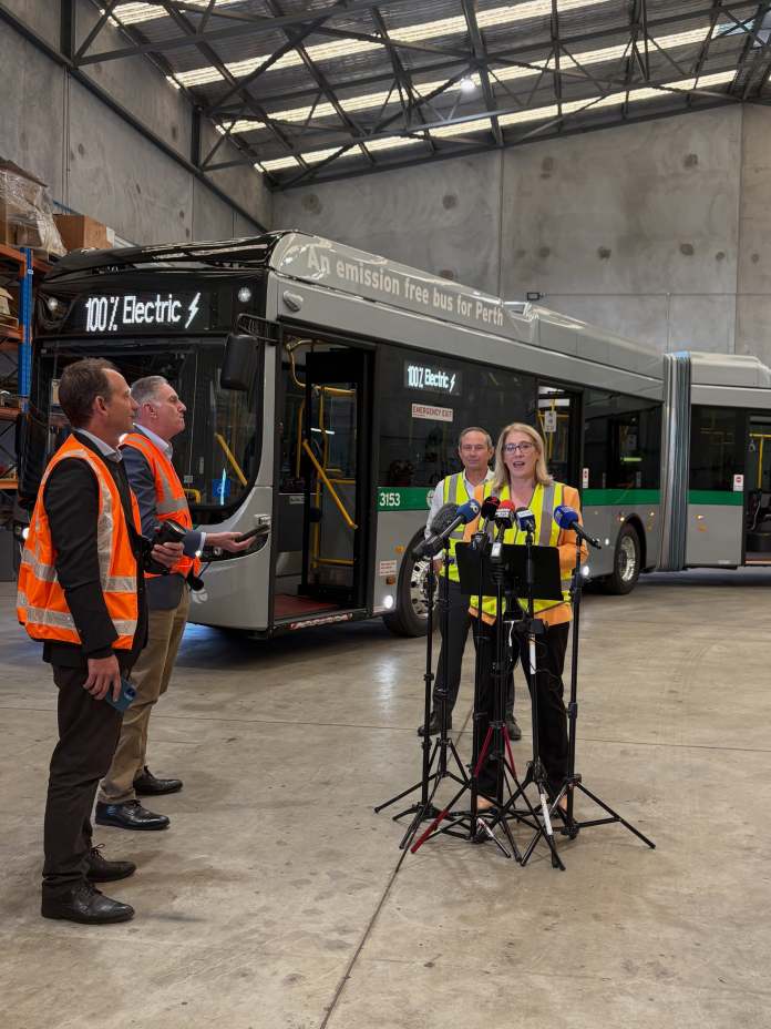 Australia's First Electric Bendy Bus Built in Perth