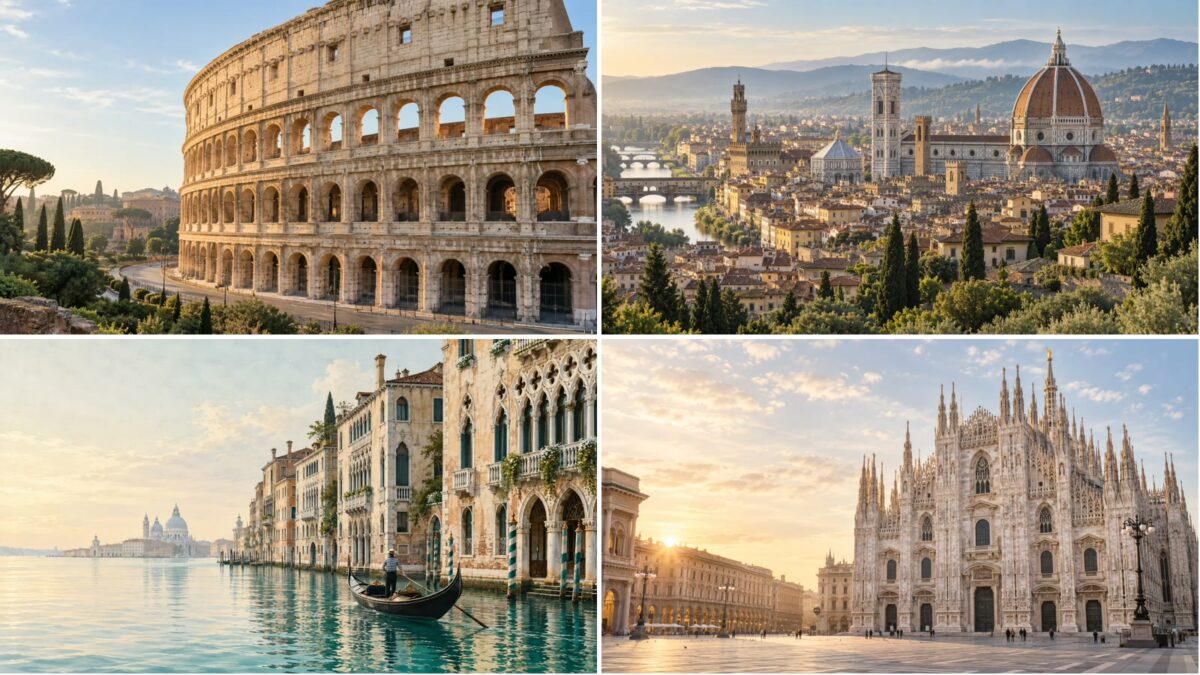 Tour Hub city guides for Rome, Florence, Venice and Milan